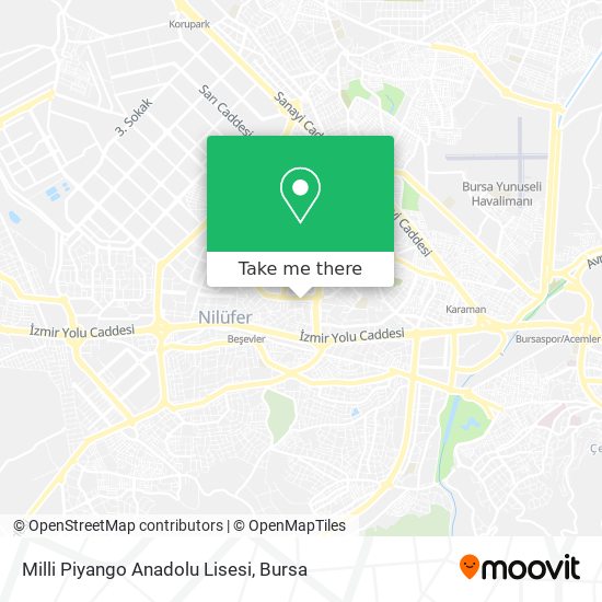 Milli Piyango Anadolu Lisesi map