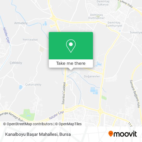 Kanalboyu  Başar Mahallesi map