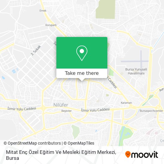 Mitat Enç Özel Eğitim Ve Mesleki Eğitim Merkezi map