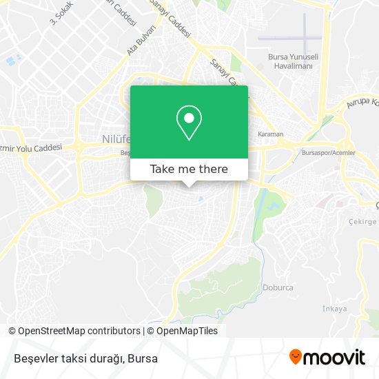 Beşevler taksi durağı map