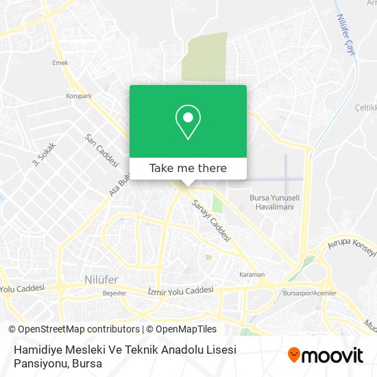 Hamidiye Mesleki Ve Teknik Anadolu Lisesi Pansiyonu map