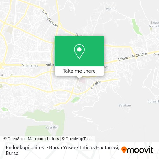 Endoskopi Ünitesi - Bursa Yüksek İhtisas Hastanesi map