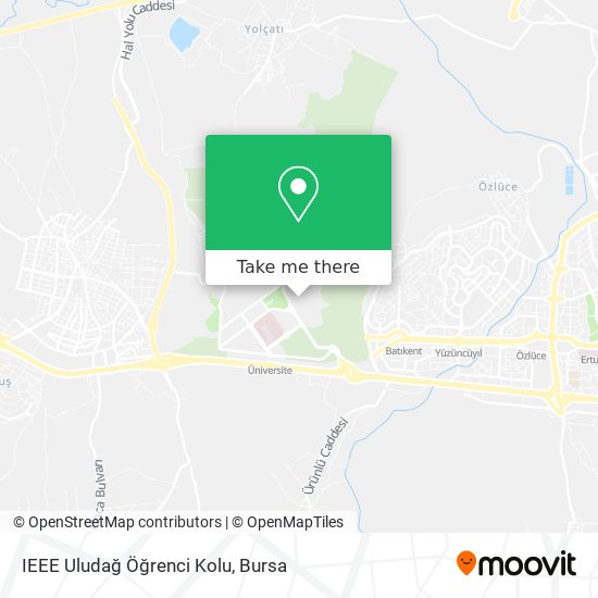 IEEE Uludağ Öğrenci Kolu map