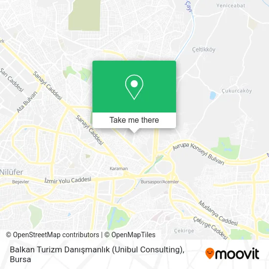 Balkan Turizm Danışmanlık (Unibul Consulting) map