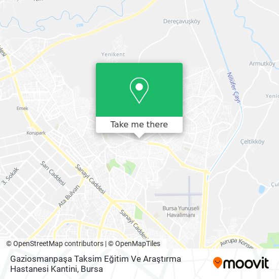 Gaziosmanpaşa Taksim Eğitim Ve Araştırma Hastanesi Kantini map