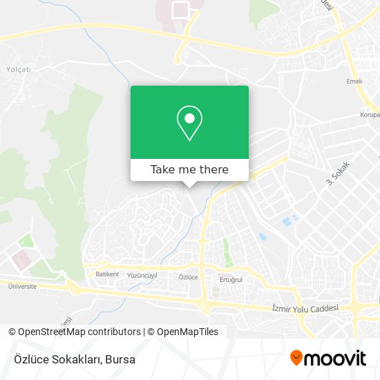 Özlüce Sokakları map