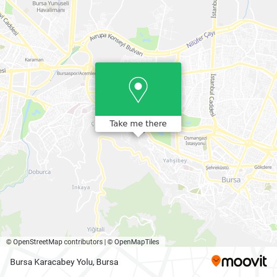 Bursa Karacabey Yolu map