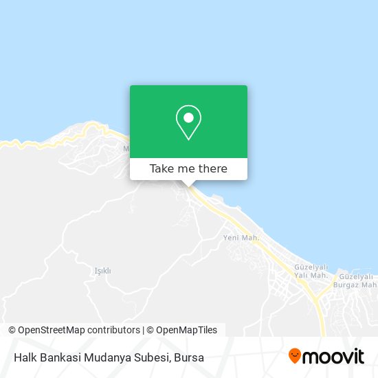 Halk Bankasi Mudanya Subesi map