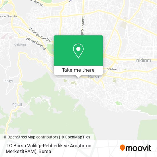 T.C Bursa Valiliği-Rehberlik ve Araştırma Merkezi(RAM) map