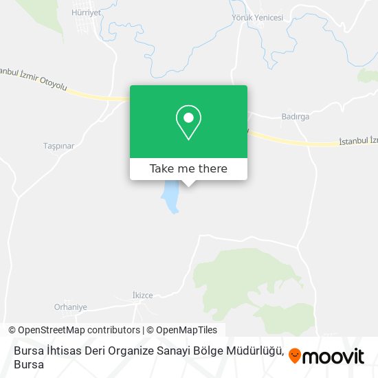 Bursa İhtisas Deri Organize Sanayi Bölge Müdürlüğü map