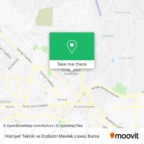 Hürriyet Teknik ve Endüstri Meslek Lisesi map