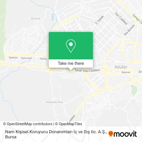 Nam Kişisel Koruyucu Donanımları İç ve Dış tic. A.Ş. map