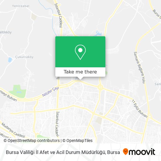 Bursa Valiliği İl Afet ve Acil Durum Müdürlüğü map