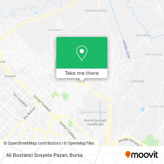 Ali Bostanci Sosyete Pazari map