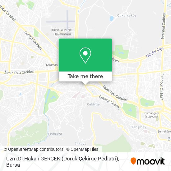Uzm.Dr.Hakan GERÇEK (Doruk Çekirge Pediatri) map