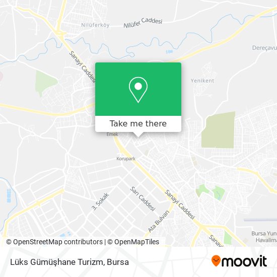 Lüks Gümüşhane Turizm map
