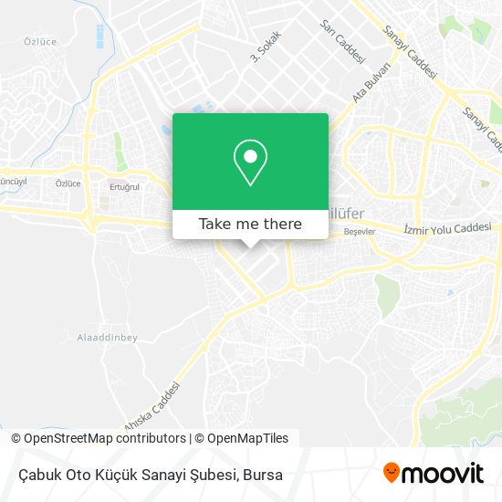 Çabuk Oto Küçük Sanayi Şubesi map