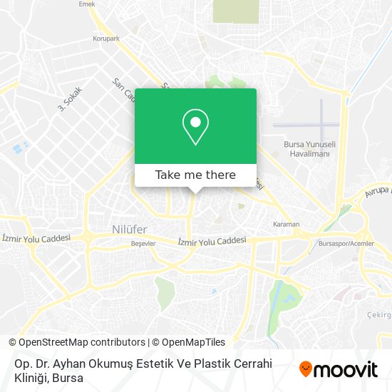Op. Dr. Ayhan Okumuş Estetik Ve Plastik Cerrahi Kliniği map