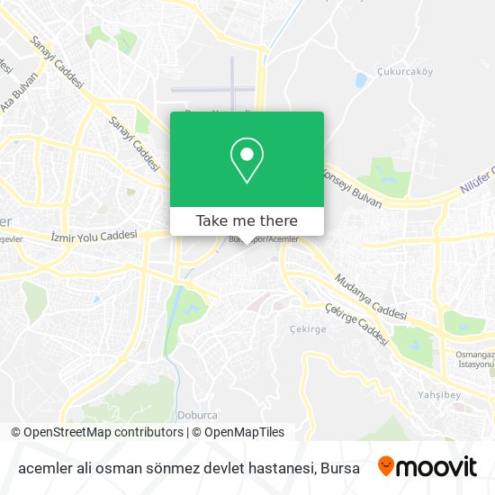 acemler ali osman sönmez devlet hastanesi map