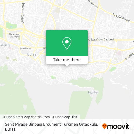 Şehit Piyade Binbaşı Ercüment Türkmen Ortaokulu map