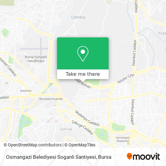 Osmangazi Belediyesi Soganli Santiyesi map