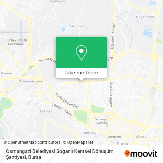 Osmangazi Belediyesi Soğanlı Kentsel Dönüşüm Şantiyesi map