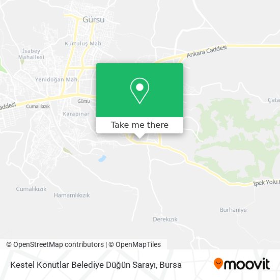Kestel Konutlar Belediye Düğün Sarayı map
