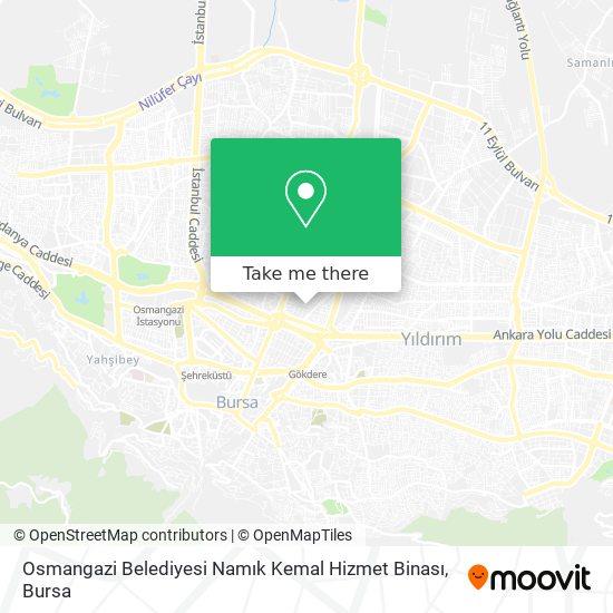 Osmangazi Belediyesi Namık Kemal Hizmet Binası map