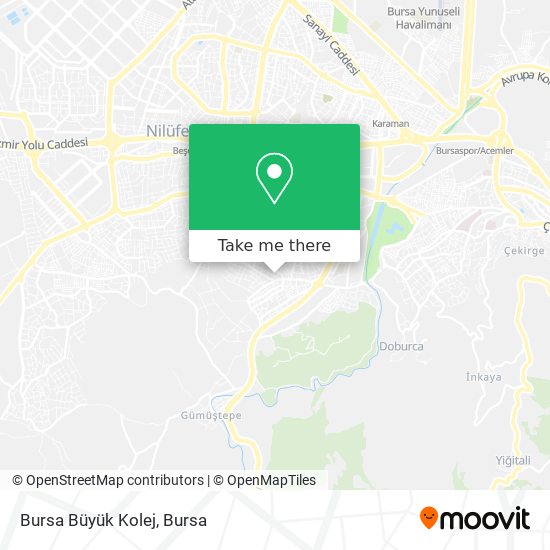Bursa Büyük Kolej map