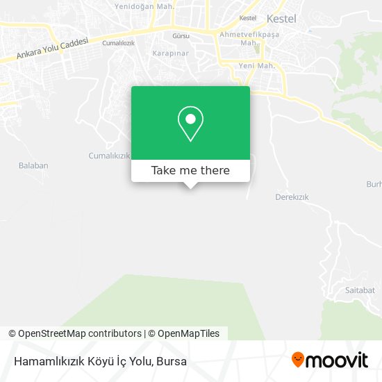 Hamamlıkızık Köyü İç Yolu map