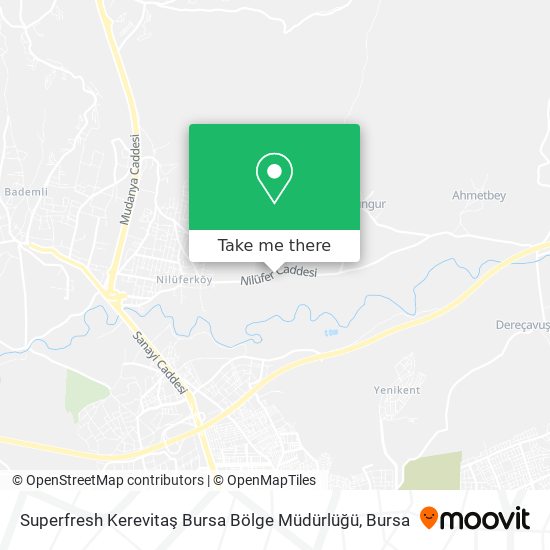 Superfresh Kerevitaş Bursa Bölge Müdürlüğü map