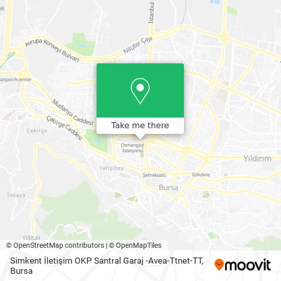 Simkent İletişim OKP Santral Garaj -Avea-Ttnet-TT map