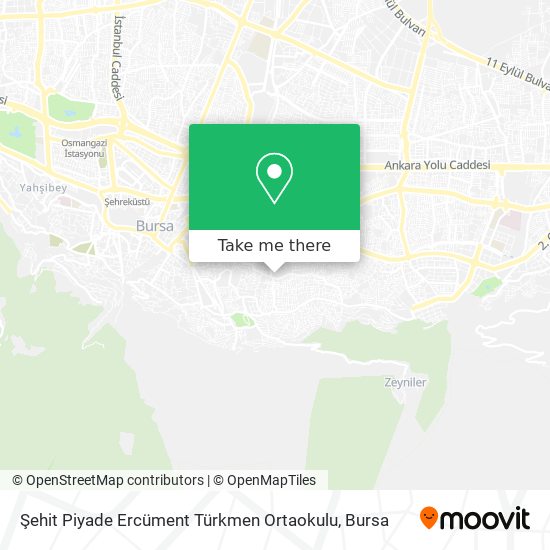 Şehit Piyade Ercüment Türkmen Ortaokulu map