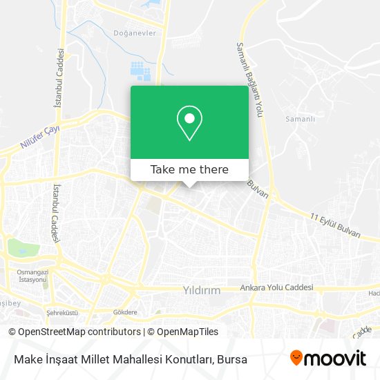 Make İnşaat Millet Mahallesi Konutları map