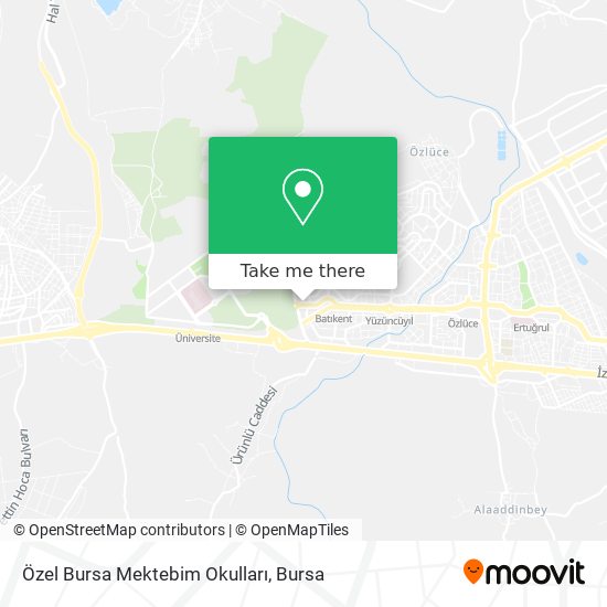 Özel Bursa Mektebim Okulları map