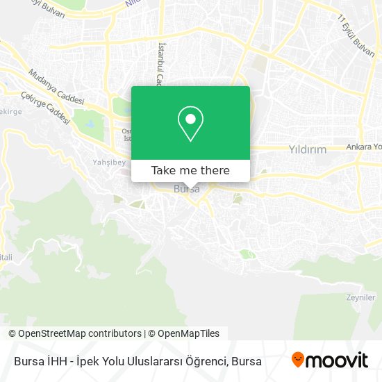 Bursa İHH - İpek Yolu Uluslararsı Öğrenci map