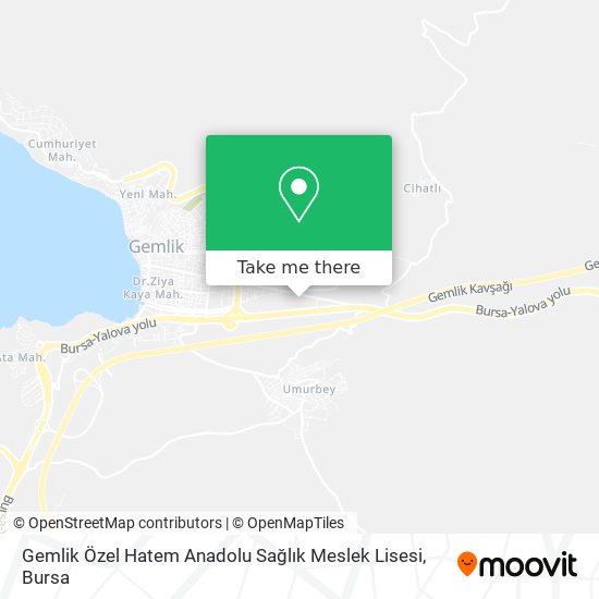 Gemlik Özel Hatem Anadolu Sağlık Meslek Lisesi map