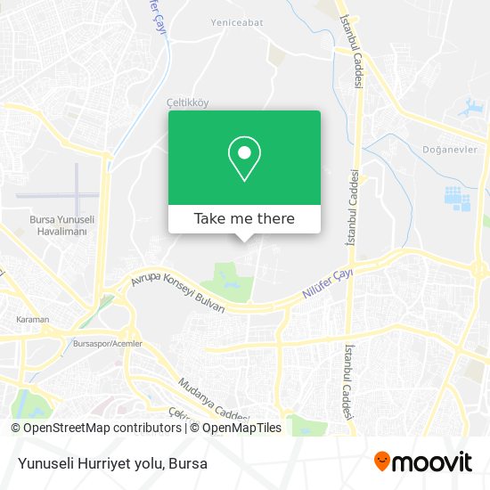 Yunuseli Hurriyet yolu map