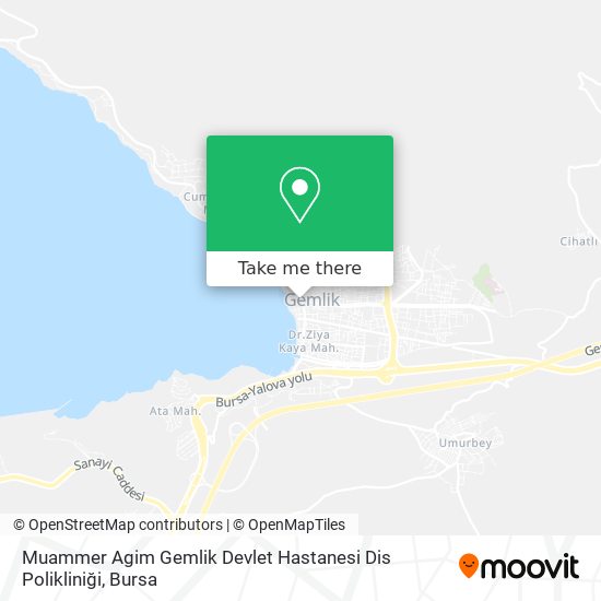 Muammer Agim Gemlik Devlet Hastanesi Dis Polikliniği map