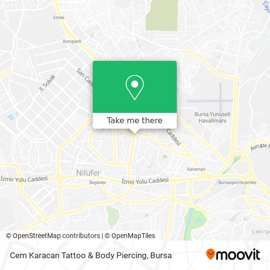 Cem Karacan Tattoo & Body Piercing map