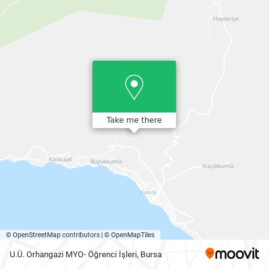 U.Ü. Orhangazi MYO- Öğrenci İşleri map