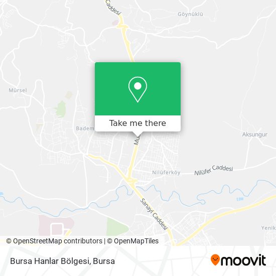 Bursa Hanlar Bölgesi map