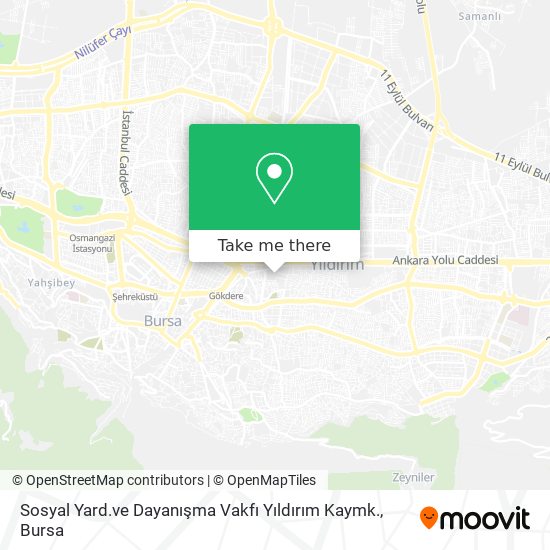 Sosyal Yard.ve Dayanışma Vakfı Yıldırım Kaymk. map