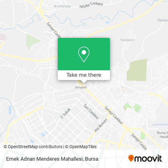 Emek Adnan Menderes Mahallesi map