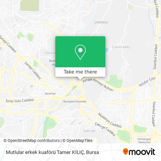 Mutlular erkek kuaförü Tamer KILIÇ map