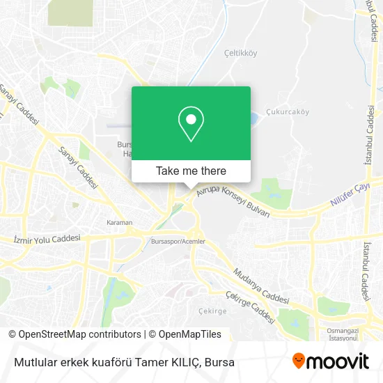 Mutlular erkek kuaförü Tamer KILIÇ map