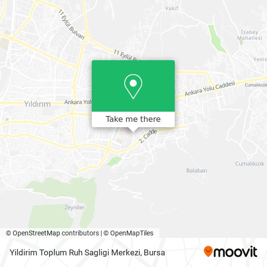 Yildirim Toplum Ruh Sagligi Merkezi map