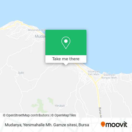 Mudanya, Yenimahalle Mh. Gamze sitesi map