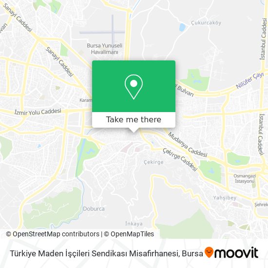 Türkiye Maden İşçileri Sendikası Misafirhanesi map