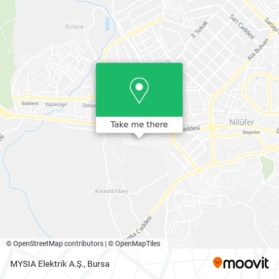 MYSIA Elektrik A.Ş. map
